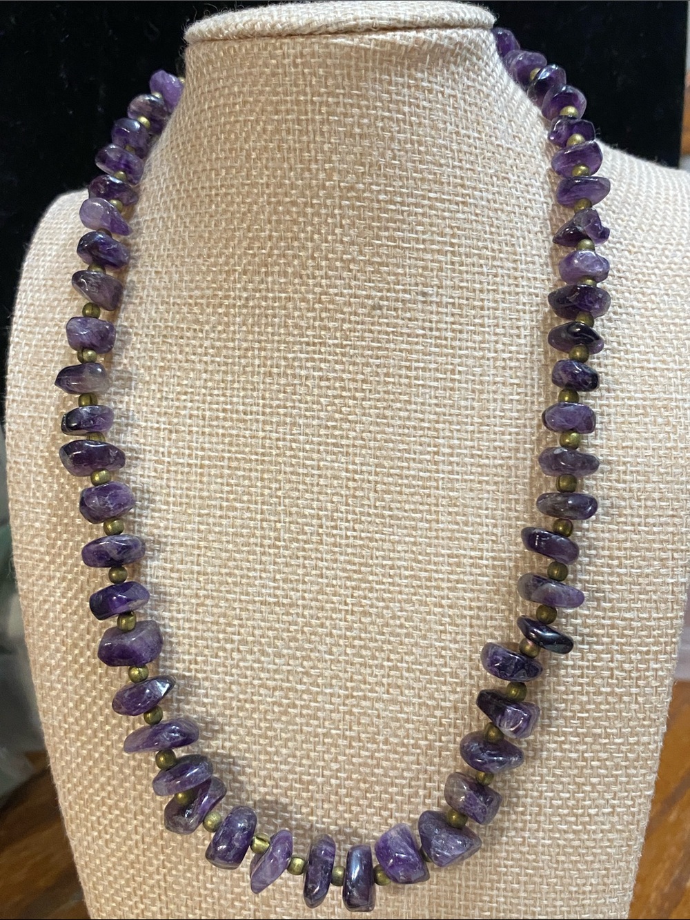 VTG Graduated Amethyst Necklace